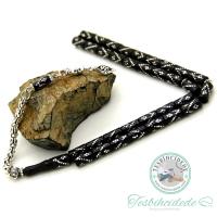 Tek Zigzag İşlemeli Kesme Model Erzurum Oltu Taşı Tesbih