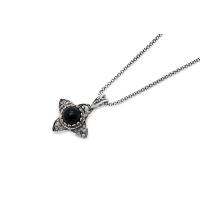 Telkari İşleme Oltu Taşı Kolye