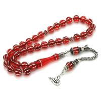 Tuğra Tasarım Karpuz İşlemeli Sıkma Ateş Kehribarı