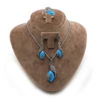 Turkuaz Firuze Taşlı Markazit Gümüş Üçlü Takım