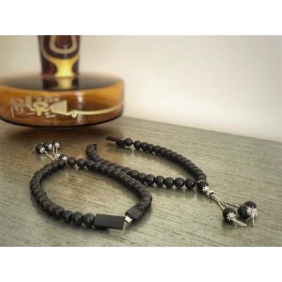 Usb Kablolu Abanoz Ağacı Tesbih (Şarj Kablosu)