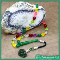 Usta İşçilikli Bonibon Yeşil Uçak Camı Tesbih