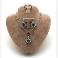 Zirkon Taşlı Gümüş Üçlü Takım