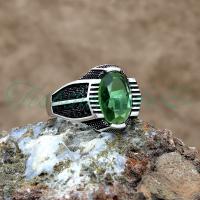 Zultanit Taşlı Erkek Gümüş Yüzük (Model-1)