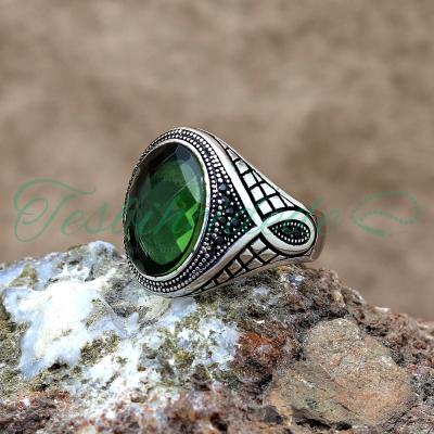 Zultanit Taşlı Erkek Gümüş Yüzük (Model-2)