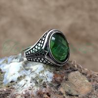 Zultanit Taşlı Erkek Gümüş Yüzük (Model-3)