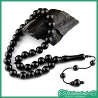 Büyük Boy Sistemli Sade Erzurum Oltu Taşı Tesbih (10X10 mm)