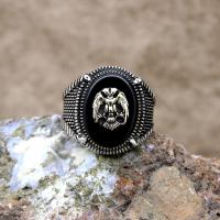 Selçuklu Kartalı Gümüş Erkek Yüzük