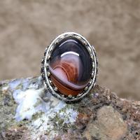 Yemen Akik Taşlı Gümüş Erkek Yüzük